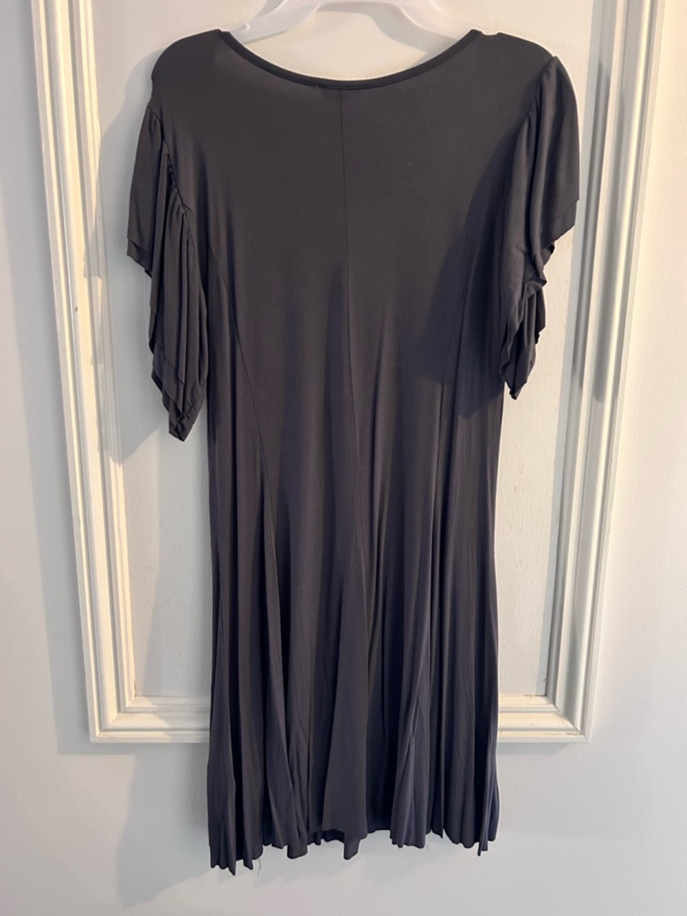 POL Charcoal Gray Vneck Dress - Picture 5 of 5